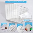 thumbnail image 5 of Art3dwallpanel 11.4''x9.1'' Faux Marble Peel & Stick Backsplash for Kitchen,Wall,White,7.2sq.ft.(Set of 10), 5 of 10