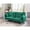 Green, variant on Uspridefurniture Bernal 75.6"W Velvet Futon Sofa Bed Sleeper, Rose