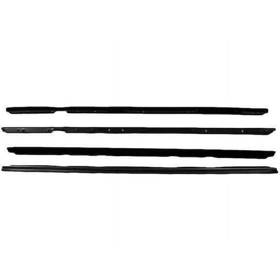 Door Window Belt Weatherstrip 4 Piece - Compatible with 1978 - 1987 Pontiac Grand Prix 1979 1980 1981 1982 1983 1984 1985 1986