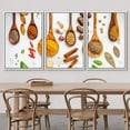 thumbnail image 3 of wall26 Framed Canvas Print Wall Art Set Wood Spoon Cinnamon Bay Leaf Anise Spices Food Kitchen &amp; Cooking Photography Realism Decorative Colorful for Living Room, Bedroom, Office - 24"x36&quo, 3 of 5