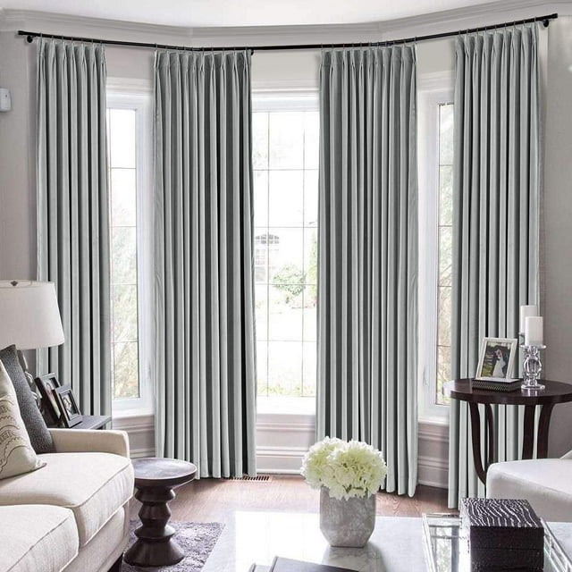 Pinch Pleated blackout 100 Polyester Blend Curtains Room Darkening