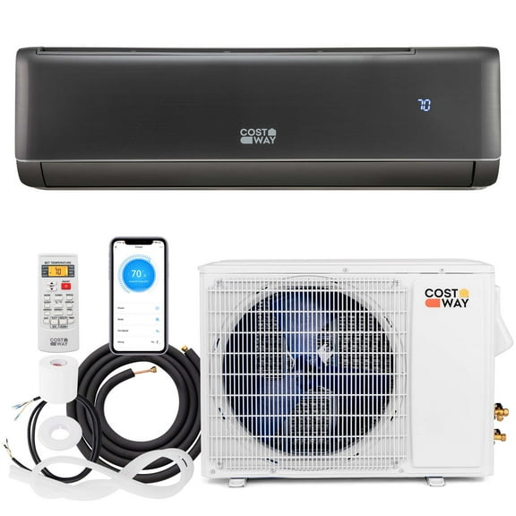 Costway 24000 BTU Wifi Enabled Mini Split Air Conditioner & Heater with Heat Pump