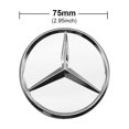 thumbnail image 2 of Peggybuy 4Pcs Wheel Center Caps Silver 75MM Wheel Rims Center Hub Caps for Mercedes-Benz, 2 of 9