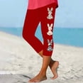 thumbnail image 2 of Pantalones de Ajuste Seco de la Moda de las Mujeres Imprimidas Leggings, Deporte de Yoga Elástico de Poliéster Elástico Respirable, 2 of 8