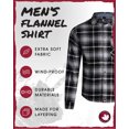 thumbnail image 2 of CANADA WEATHER GEAR Men's Flannel Shirt - Casual Button Down Long Sleeve Sweatshirts for Men (M-XXL), 2 of 7