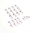 thumbnail image 3 of Fofosbeauty 24pcs Press on False Nails, Square Fake Nails, Square French Gray, 3 of 8