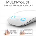 thumbnail image 2 of Ratón Inalámbrico Bluetooth Touch Magic Mouse de para para Pro Air, Mini PC, Portátil, Ratón para Juegos, USB 2.4G, Color Negro., 2 of 5