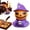 D, variant on olkpmnmk Resin Witch‑Hat Mini House Figurine , Mini Halloween Figurines for Terrarium Dollhouse DIY Scene Craft Accessories, Halloween Village Accessories for Home Mantel Shelf Party Holiday Decor