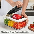 thumbnail image 5 of Sopito Vegetable Chopper Dicer, Heavy-Duty Veggie Food Onion Chopper with 6 Blades & Container, Multifunctional Vegetable Slicer and Cutter for Onion, Salad, and Food Preparation, 5 of 8