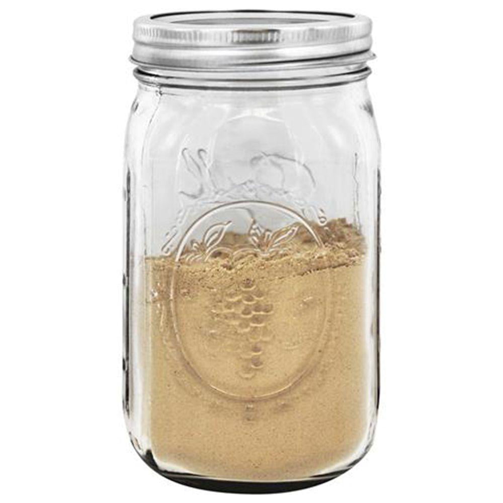 1-Pack Ball Wide Mouth Quart 32-Ounces Mason Jar with Lid and Band 