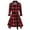 Red, variant on qolati Women's Christmas Plaid Dress Casual Long Sleeve Button Down Checker Shirt Midi Dresses 2024 Fashion Irregular Hem Pleated Flowy Party Prom Dress