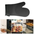 thumbnail image 5 of Unique Bargains 1 Pc Waterproof Oven Mitts for Kitchen Black, 5 of 5
