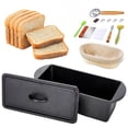 thumbnail image 4 of Qiyester Bread Pans Set Cast Iron Loaf Mold with Lid Handles Lame Scoring Tool Lame Kit for Sourdough Homemade Baking Bread, 4 of 10