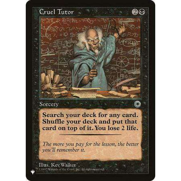 MtG Mystery Booster / The List Rare Cruel Tutor