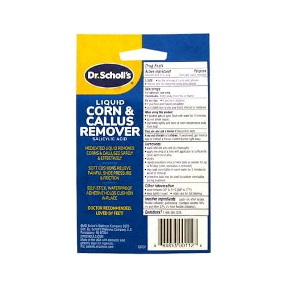 . Scholls Corn/Callus Remover Liquid (2 Pack), 8 Piece Set