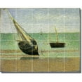 thumbnail image 1 of Ceramic Tile Mural-Georges Seurat Waterfront Painting 193. 30" w x 24" h using (20) 6 x 6 ceramic tiles, 1 of 3