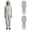 Grey, variant on Women's Men Security Back-Zip Jumpsuit Long Sleeve Back Zipper Anti-strip Rompers for Special Needs Navy Blue XS
