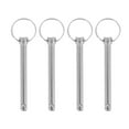 thumbnail image 1 of Miangastore 4pcs Quick Release Pin Carbon Steel Steel Ball Hitch Pin with Pulls Rings, 1 of 8