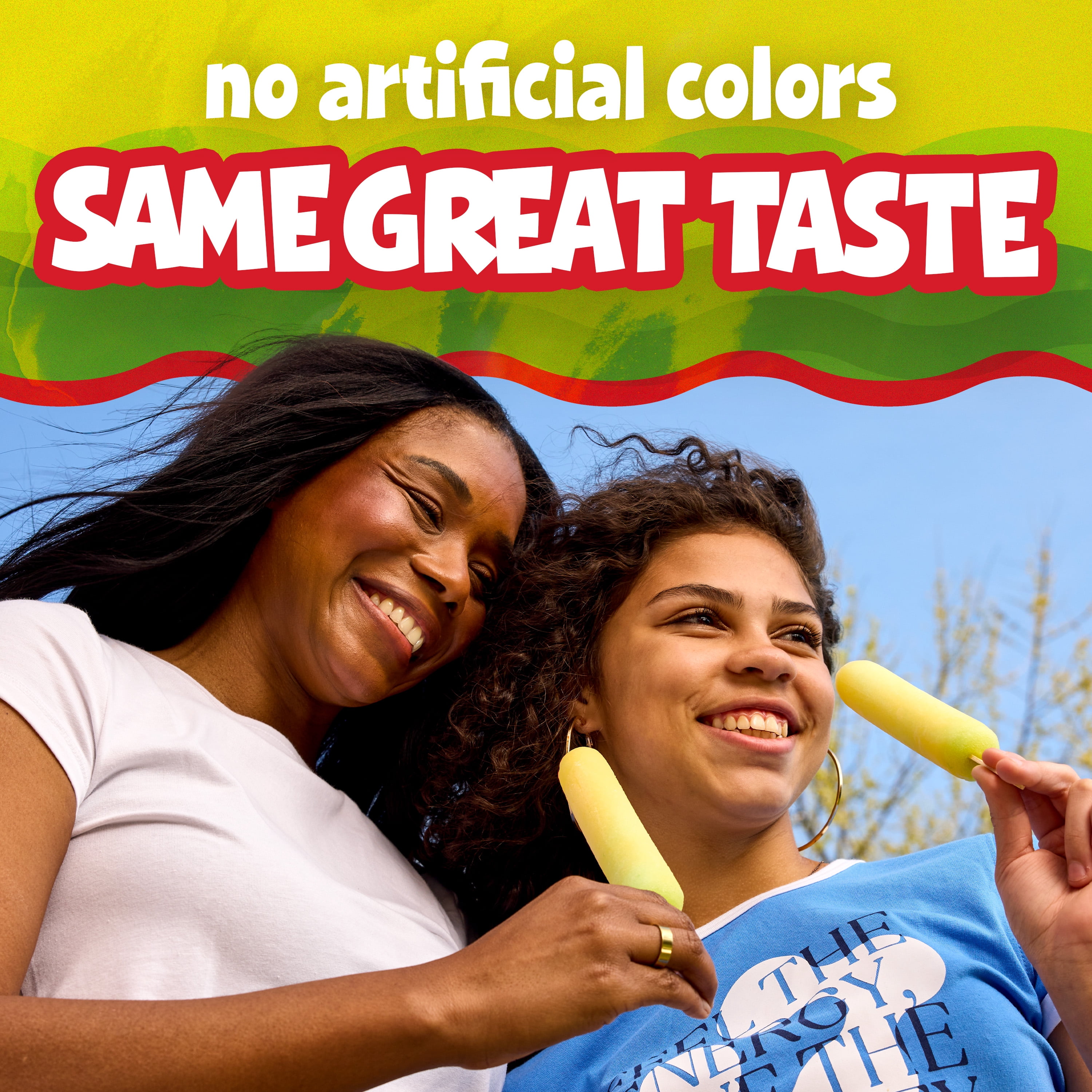 Budget Saver Monster Pops, Lemon Lime, 12 Count, Frozen Popsicles with Natural Colors