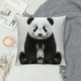 thumbnail image 2 of Autua Cute Panda Graphic Decorative Cushion Throw Pillow Cover for Home Couch Living Room Bed Sofa Autumn Home Decor 1PC 18x18in, 2 of 5