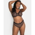 thumbnail image 3 of Sheer Mesh Full Coverage Unlined Underwire Bra - Designer Leopard, 3 of 6