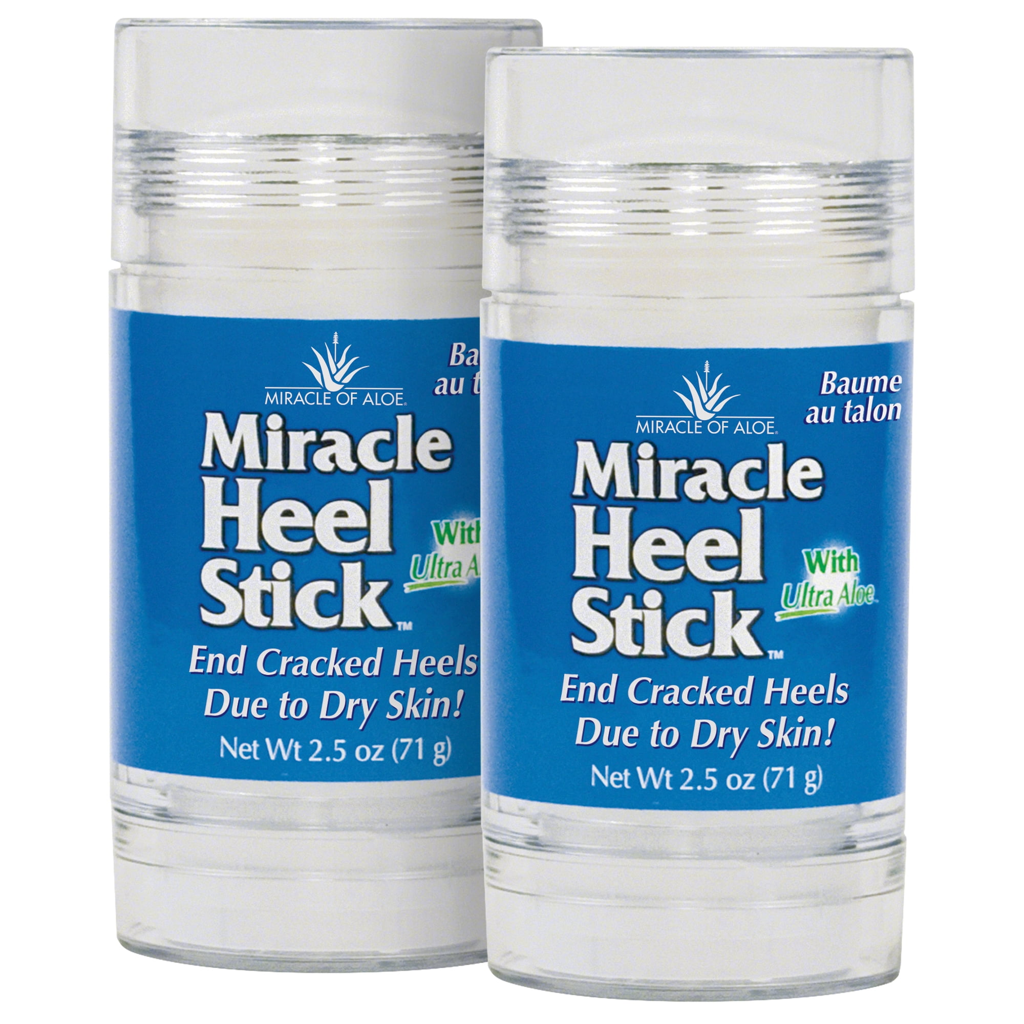 2-Pack Miracle Heel Stick with UltraAloe, 2.5 Ounce Stick