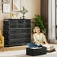 thumbnail image 5 of Cómoda Cajonera 12 Cajones de Tela para Recámara | Organizador de Ropa con Bolsillos Laterales y Ganchos | Mueble de Almacenamiento Multifuncional para Dormitorio - Resistente y Espacioso, 5 of 9