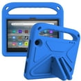 thumbnail image 2 of Dteck Case for All-New Fire 7 Tablet (12th Generation, 2022 Release),Shockproof EVA Foam Kids Friendly Case Handle Kickstand Lightweight Cover,Blue, 2 of 6