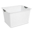 thumbnail image 2 of Sterilite Panier Organisateur de Rangement en Plastique Ultra Profond, Blanc, 2 of 8