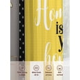 thumbnail image 6 of Yellow Black Bee Sheer Curtains 96 Inch Long 2 Panels, Home Is Where Your Honey Is Honeycomb Daisy Light Filtering Rod Pocket Curtains, Sheer Voile Drapes for Living Room Bedroom, 52"x96", 6 of 8