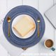thumbnail image 5 of Advancent El juego de 12 piezas de 6 manteles individuales para añade elegancia al espacio de comedor manteles individuales ampliamente Mostrada verde+beige 12 Uds., 5 of 6