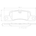 thumbnail image 2 of Brembo P65036N NAO BRAKE PADS Fits select: 2012-2017 PORSCHE CAYENNE, 2011 PORSCHE CAYENNE S, 2 of 2