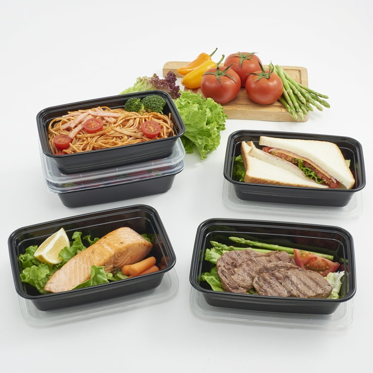 Mainstays 2 Sections Meal Prep Food Storage Containers 5 Pk 10 pc