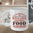 thumbnail image 3 of Cooking With Love Provides Food For The Soul Inspirational Quote Coffee & Tea Gift Mug Cup And Unique Humor Gifts For A Professional Cook, Chef & Culinary Teacher, 3 of 4