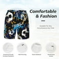 thumbnail image 4 of Kdxio Football Print Men'S Swim Trunks With Compression Liner 7 Inch Inseam Quick Dry Swim Shorts, 4 of 7