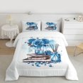 thumbnail image 2 of Feelyou Romantic Blue Rose Twin Comforter Sets, Modern Fashion Bedding Set, 2 Pieces, 2 of 8