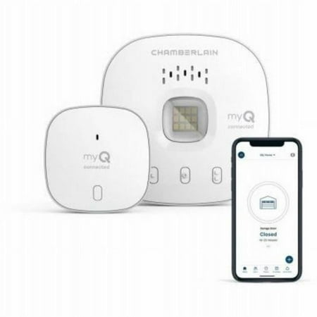 Chamberlain myQ-G0401 Wi-Fi Smartphone Garage Door Opener Control - Wireless Garage Hub and Sensor with Wi-Fi & Bluetooth - Smartphone Controlled