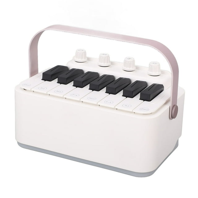 Haut-parleur Sans Fil BT, Qualité Sonore HiFi Charge DC5V Piano Électronique Réglage Facile pour Fête Rassemblement Blanc