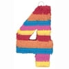 Striped Number 4 Pinata, 22 x 14.25 in