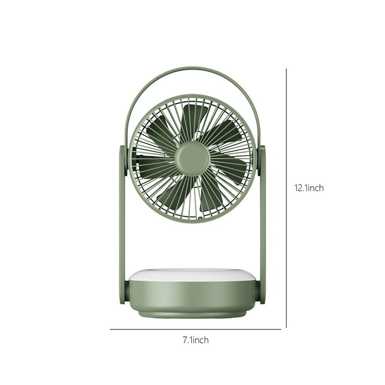 Synes svindler tolv USB Fan 9-Inch Oscillating Desk Fan Small Wall Mounted Fan With Night Light  Rechargeable Battery Operated Variable Speed Quiet Fan For Outdoor Travel  Campi - Walmart.com