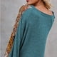 thumbnail image 5 of Blusa con Estampado de Empalme Bohemio con Cuello en V para Mujer Blusa Informal de Manga Larga con Corte Holgado Y Abertura Lateral ANGGREK  Otros, 5 of 6