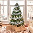 thumbnail image 4 of LAMPHOME 10 Pack 10ft Silver Tinsel Garland, 3.5in (9cm) Wide Glitter Metallic Twist Garland, Indoor Outdoor Decor for Christmas, Wedding, Party, 4 of 7