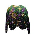 thumbnail image 4 of PMUYBHF Sweat à Capuche Sans Capuche pour Femmes, Imprimé, Col Rond, Manches Longues, Décontracté, 1294 L, 4 of 4