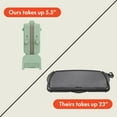 thumbnail image 5 of 10x20 Ceramic Fold-n-Store Dual Temp Griddle with EverGood Nonstick Coating and Drip Tray for Healthy Cooking, 5 of 7