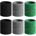 thumbnail image 1 of Muñequeras deportivas para hombres y mujeres: diadema de felpa de algodón que absorbe la humedad para tenis, correr, gimnasio y hacer ejercicio., 1 of 5