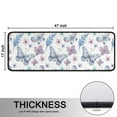 thumbnail image 5 of Kitchen Rugs Sets Of 2,Watercolor Butterfly Flower Leaf White Pattern Anti Fatigue Kitchen Mat Rugs Non Slip Washable,Decorative Kitchen Floor Mats for Kitchen,Sink,Laundry,17"x47"+17"x47", 5 of 5