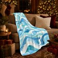 thumbnail image 3 of Dynamic Ocean Wave Japanese Art, Cozy Artistic Scene, Warm Flannel Blanket for Beach House and Reading Nook, Beach Lovers Valentine's Day Gift, Artistic Home Decor, 3 of 9