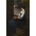 thumbnail image 2 of Enrique Martínez Cubells 11x14 Gold Ornate Wood Frame and Double Matted Museum Art Print Titled - Breton Woman (C. 1899-1900), 2 of 4