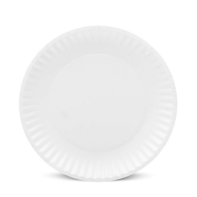 Nicole Home Collection 200 Count Everyday Dinnerware Paper Plate 9 Inch White 