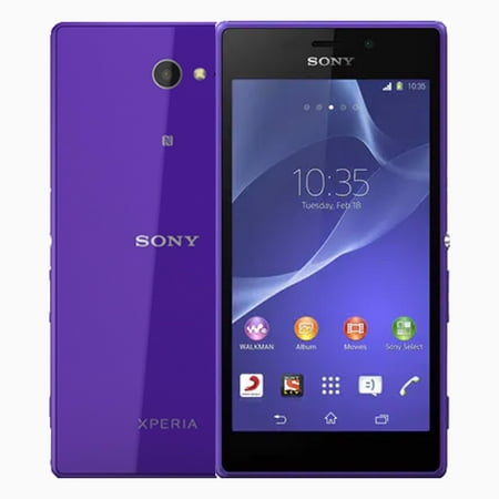 Sony Xperia M2 D2303 8GB (No CDMA, GSM only) Factory Unlocked 4G/LTE Smartphone - Purple